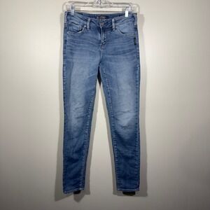Silver Jeans Aiko High Skinny Joga‎ Jeans Size 27 Light Wash Denim